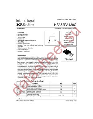 HFA32PA120C datasheet  